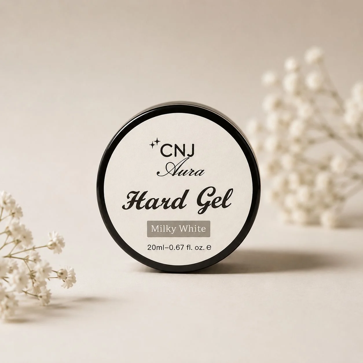 CNJ Hard Gel Jar 20ML- Milky White